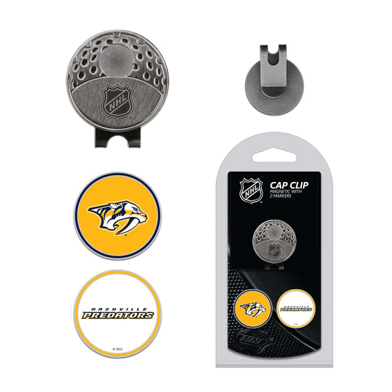 Nashville Predators Cap Clip With 2 Golf Ball Markers - 757 Sports Collectibles