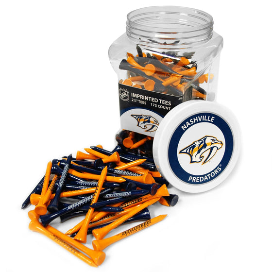 Nashville Predators Jar Of 175 Golf Tees - 757 Sports Collectibles