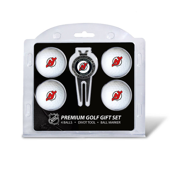 New Jersey Devils 4 Golf Ball And Divot Tool Set - 757 Sports Collectibles