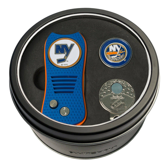 New York Islanders Tin Set - Switchfix, Cap Clip, Marker - 757 Sports Collectibles