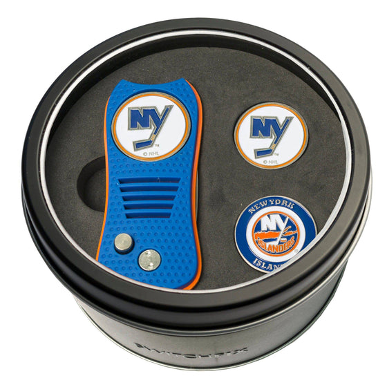 New York Islanders Tin Set - Switchfix, 2 Markers - 757 Sports Collectibles