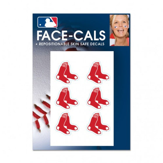 Boston Red Sox Tattoo Face Cals