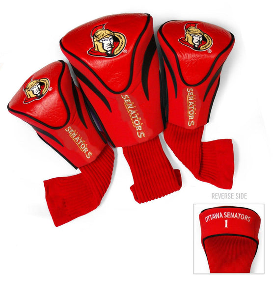 Ottawa Senators 3 Pack Contour Head Covers - 757 Sports Collectibles