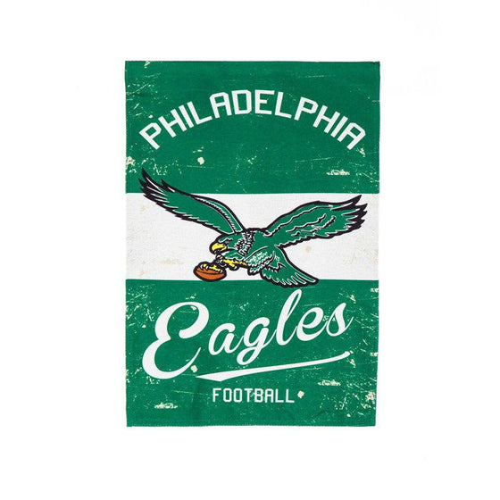 Philadelphia Eagles Vintage Throwback 2-Sided Garden Flag 12"x15" - 757 Sports Collectibles