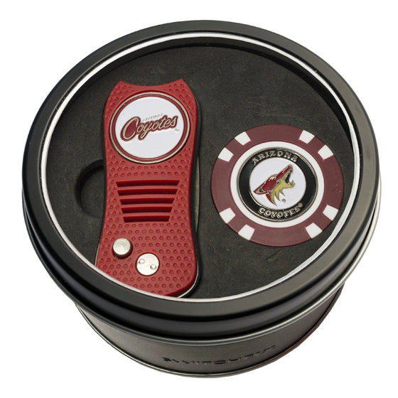 Arizona Coyotes Tin Set - Switchfix, Golf Chip - 757 Sports Collectibles