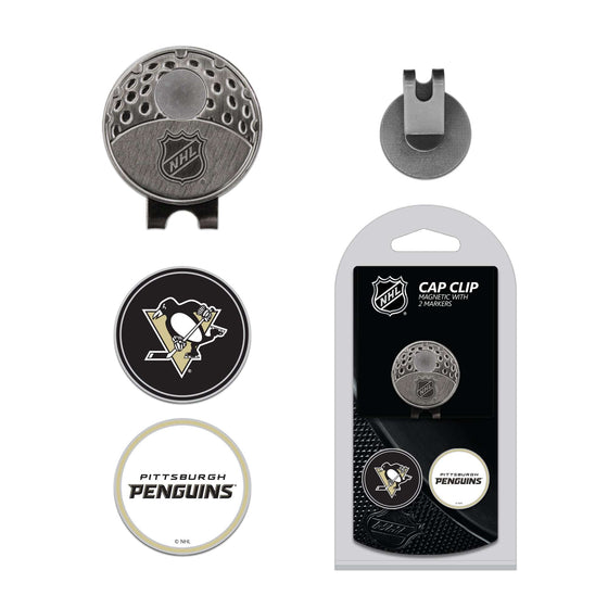 Pittsburgh Penguins Cap Clip With 2 Golf Ball Markers - 757 Sports Collectibles