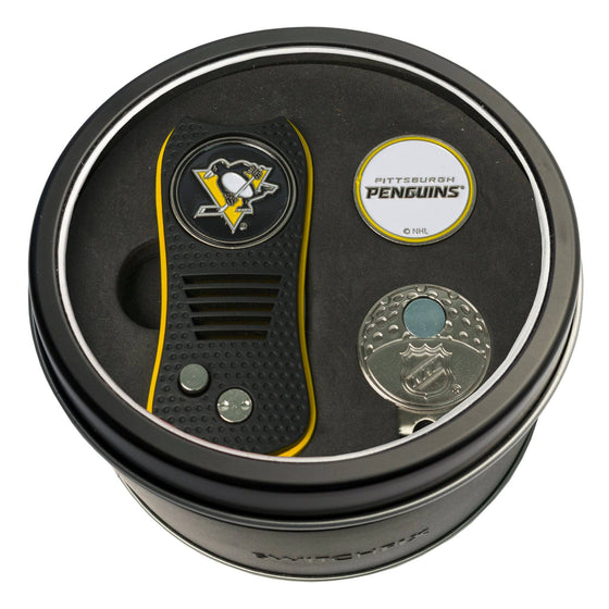 Pittsburgh Penguins Tin Set - Switchfix, Cap Clip, Marker - 757 Sports Collectibles