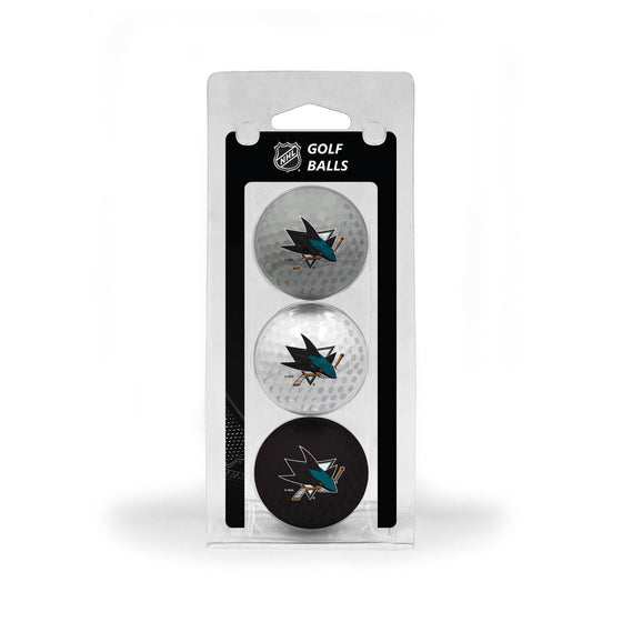 San Jose Sharks 3 Golf Ball Pack - 757 Sports Collectibles