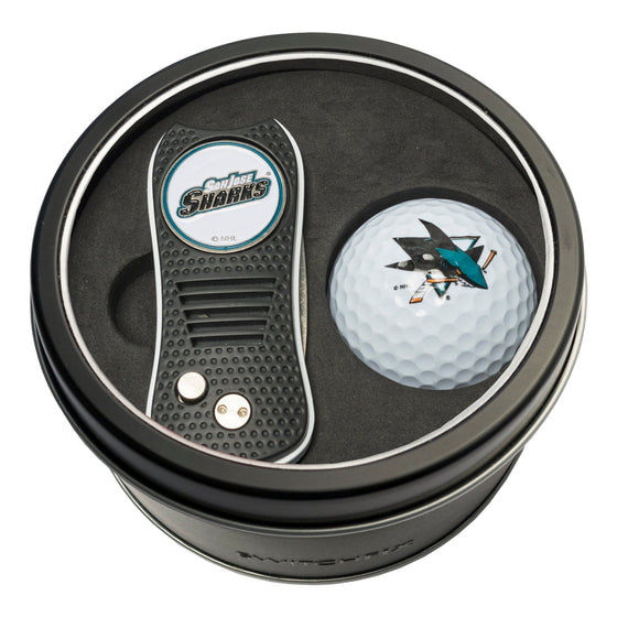 San Jose Sharks Tin Set - Switchfix, Golf Ball - 757 Sports Collectibles