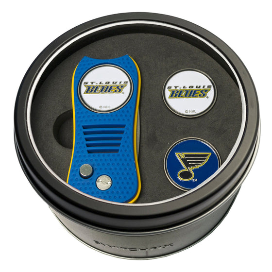 St Louis Blues Tin Set - Switchfix, 2 Markers - 757 Sports Collectibles