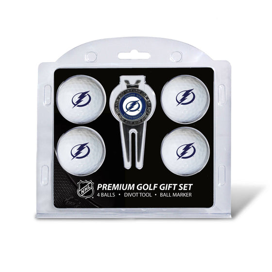 Tampa Bay Lightning 4 Golf Ball And Divot Tool Set - 757 Sports Collectibles