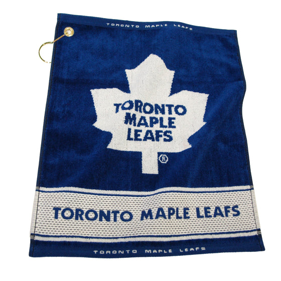 Toronto Maple Leafs Jacquard Woven Golf Towel - 757 Sports Collectibles