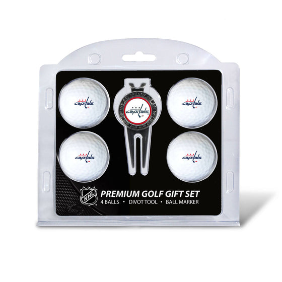 Washington Capitals 4 Golf Ball And Divot Tool Set - 757 Sports Collectibles