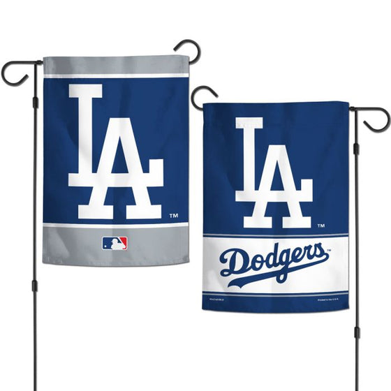 LOS ANGELES DODGERS GARDEN FLAGS 2 SIDED 12.5" X 18" - 757 Sports Collectibles
