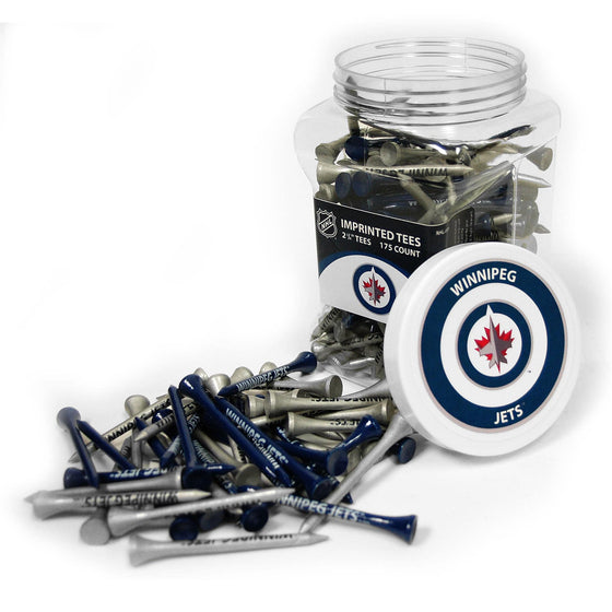 Winnipeg Jets Jar Of 175 Golf Tees - 757 Sports Collectibles