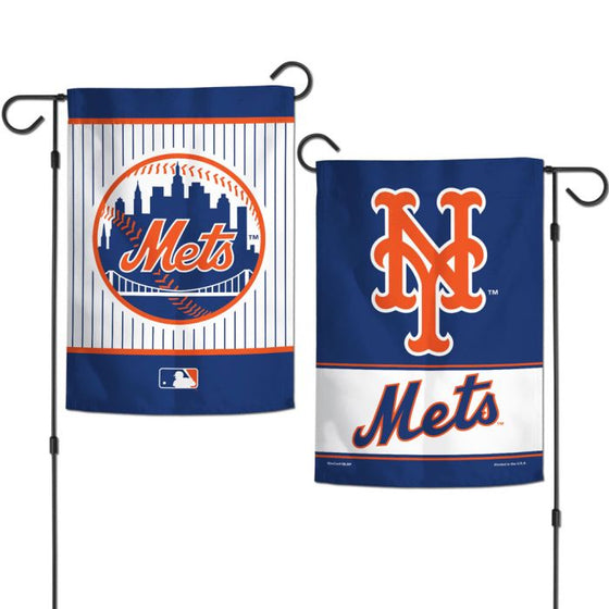 NEW YORK METS GARDEN FLAGS 2 SIDED 12.5" X 18" - 757 Sports Collectibles