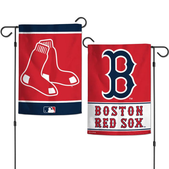 BOSTON RED SOX GARDEN FLAGS 2 SIDED 12.5" X 18" - 757 Sports Collectibles