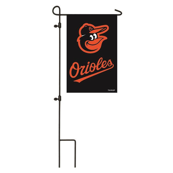 Baltimore Orioles 12.5"x18" 2 Sided Embroidered Applique Garden Flag (Waterproof) - 757 Sports Collectibles