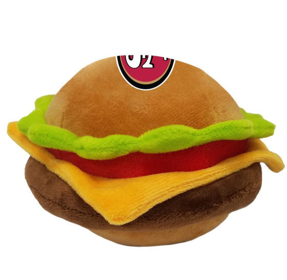 San Francisco 49ers Hamburger Toy by Pets First - 757 Sports Collectibles