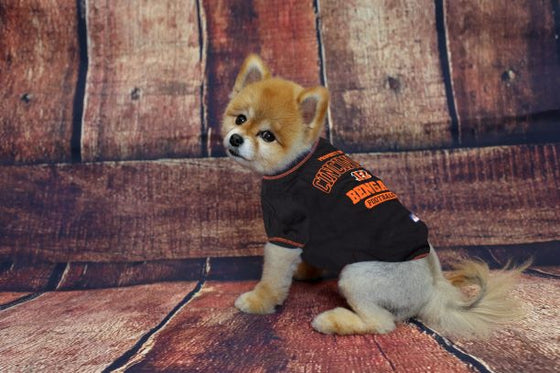 Cincinnati Bengals Dog Tee Shirt by Pets First - 757 Sports Collectibles