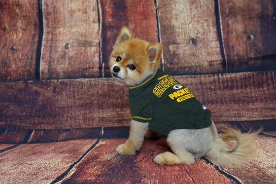 Green Bay Packers Dog Tee Shirt by Pets First - 757 Sports Collectibles