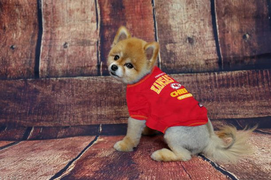 Kansas City Chiefs Dog Tee Shirt by Pets First - 757 Sports Collectibles