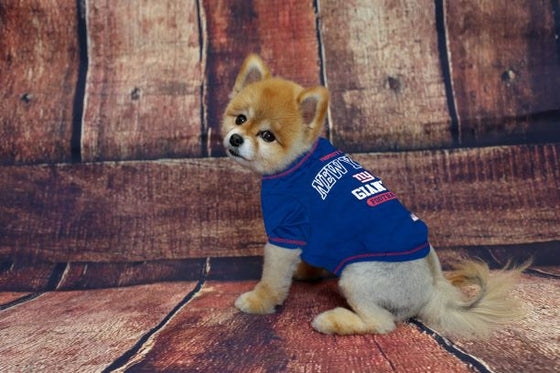 New York Giants Dog Tee Shirt by Pets First - 757 Sports Collectibles