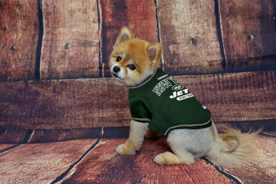 New York Jets Dog Tee Shirt by Pets First - 757 Sports Collectibles