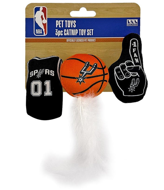 San Antonio Spurs 3 pc Cat Nip Toy Pets First