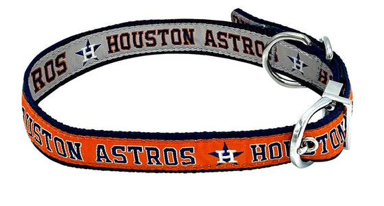 Houston Astros Reversible Collar Pets First - 757 Sports Collectibles