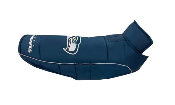 Seattle Seahawks Puffer Vest Pets First - 757 Sports Collectibles