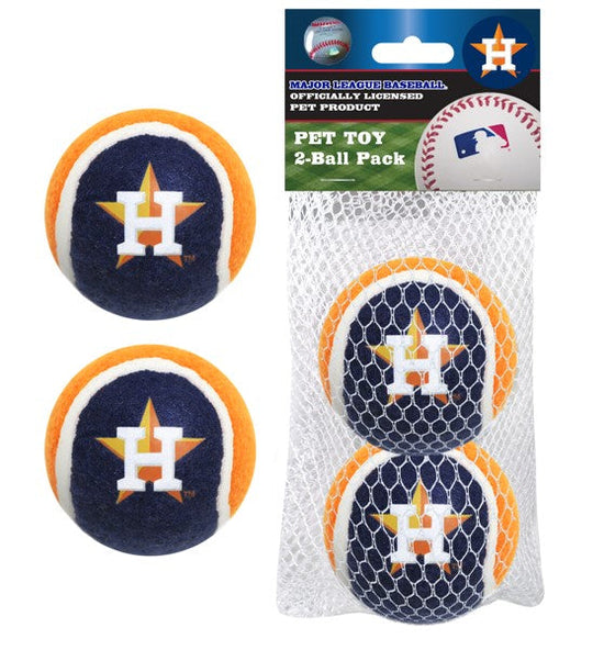 Houston Astros 2 PC Tennis Balls Pets First