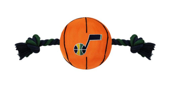 Utah Jazz Nylon Basketball Rope Toy Pets First