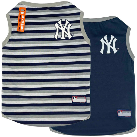 New York Yankees Dog Reversible Tee Shirt by Pets First