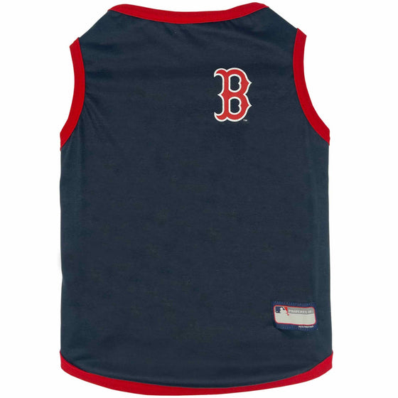 Boston Red Sox Dog Reversible Tee Shirt by Pets First - 757 Sports Collectibles