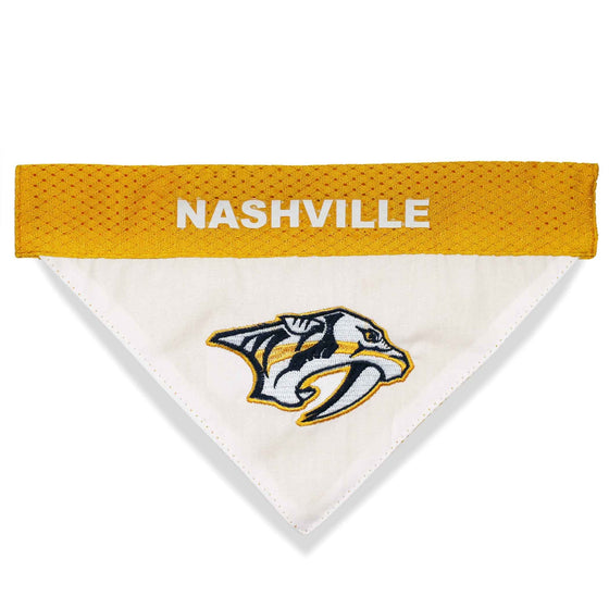 Nashville Predators Reversible Bandana Pets First - 757 Sports Collectibles