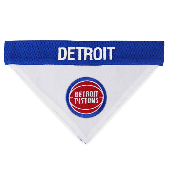 Detroit Pistons Reversible Bandana Pets First - 757 Sports Collectibles