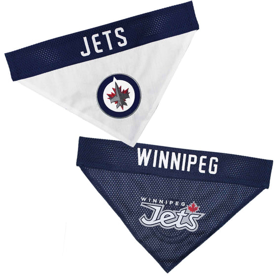 Winnipeg Jets Reversible Bandana Pets First