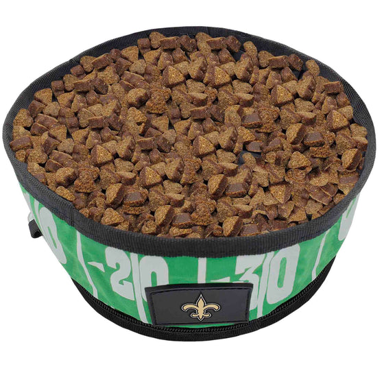 New Orleans Saints Collapsible Pet Bowl by Pet First - 757 Sports Collectibles