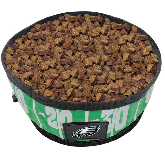 Philadelphia Eagles Collapsible Pet Bowl by Pet First - 757 Sports Collectibles