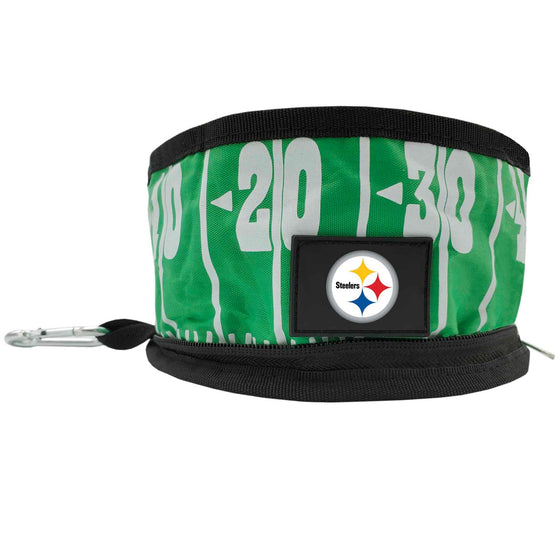 Pittsburgh Steelers Collapsible Pet Bowl by Pet First - 757 Sports Collectibles