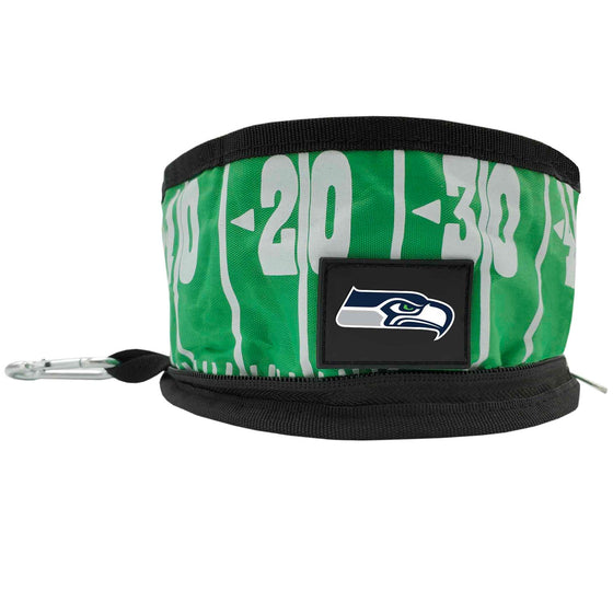 Seattle Seahawks Collapsible Pet Bowl by Pet First - 757 Sports Collectibles