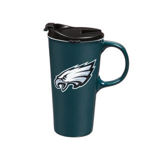 Philadelphia Eagles 17oz. Travel Latte Mug with Gift Box - 757 Sports Collectibles