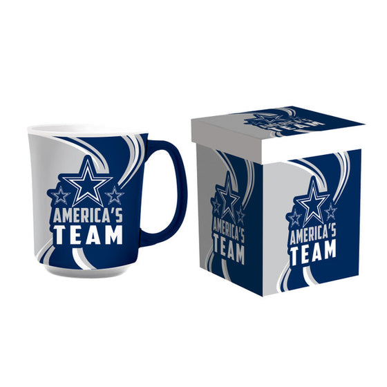 Dallas Cowboys Coffee Mug 14oz Ceramic with Matching Box - 757 Sports Collectibles