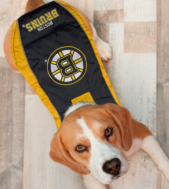 BOSTON BRUINS PUFFER VEST Pets First - 757 Sports Collectibles