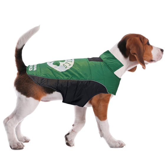 BOSTON CELTICS PUFFER VEST Pets First - 757 Sports Collectibles