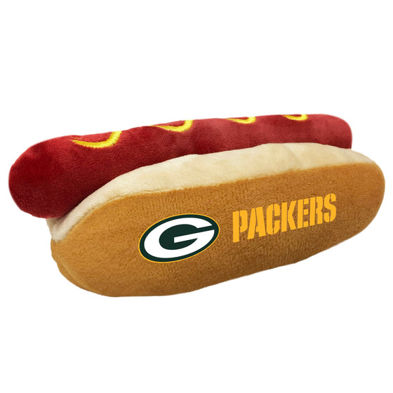 GREEN BAY PACKERS HOT DOG TOY Pets First - 757 Sports Collectibles