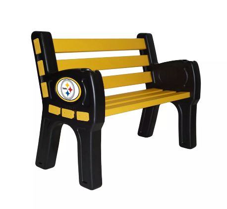 Imperial Pittsburgh Steelers Park Bench