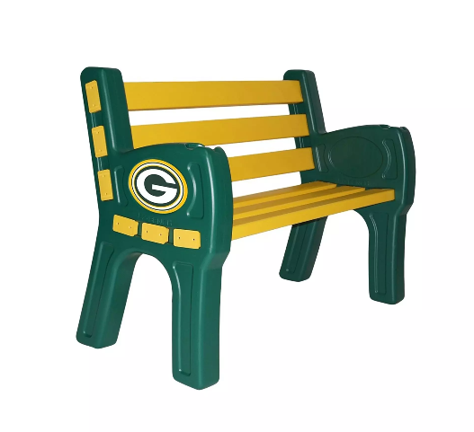 Imperial Green Bay Packers Park Bench