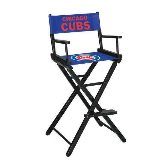 Chicago Cubs Bar Height Directors Chair